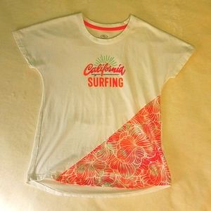 White and Pink 'California Surfing' Shirt